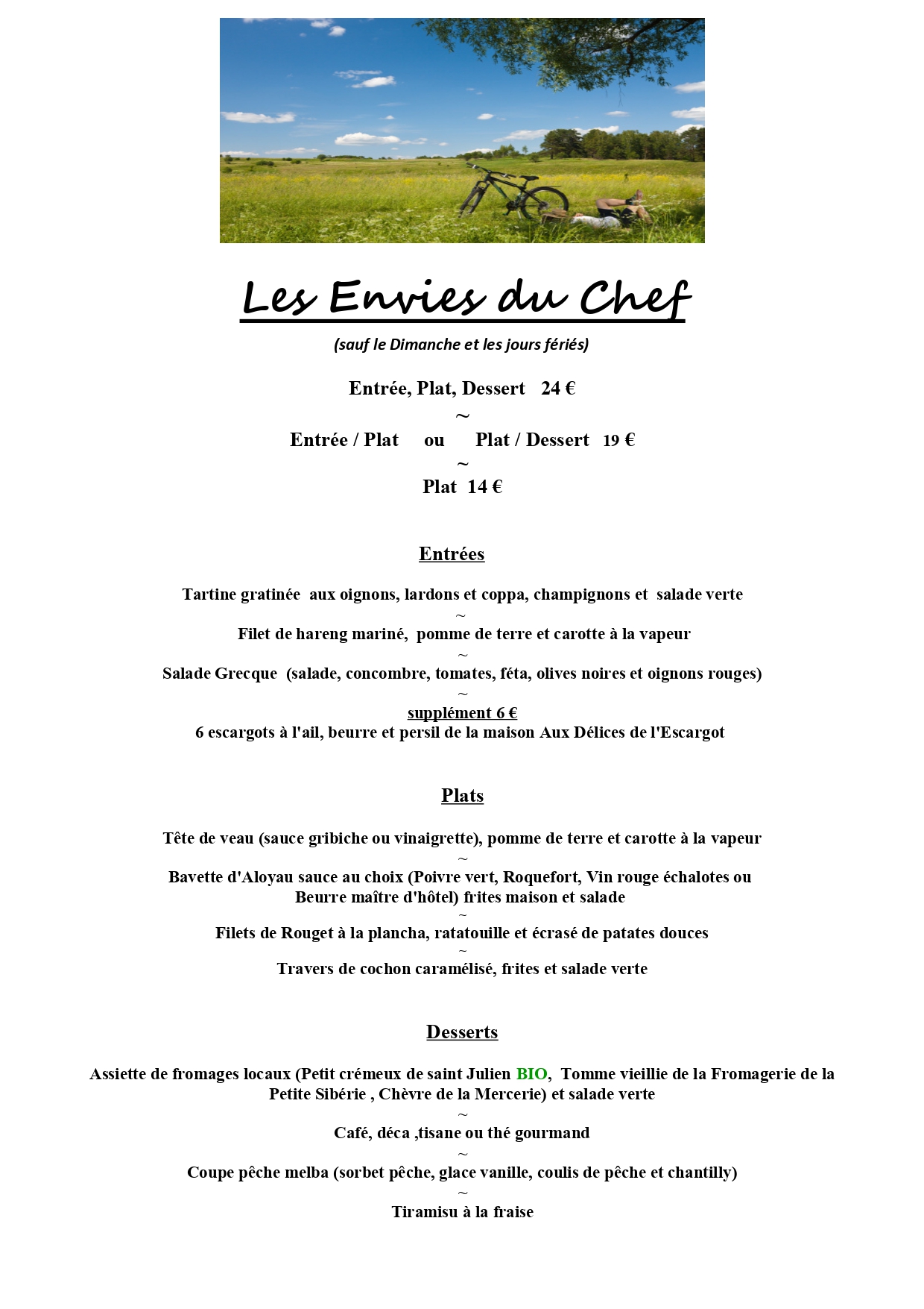 Les envies du chef